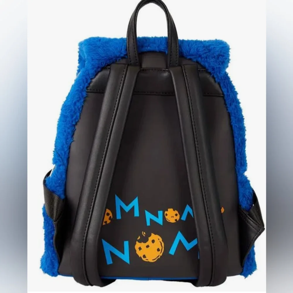 Loungefly Blue Cookie Monster Mimi back Pack Disney